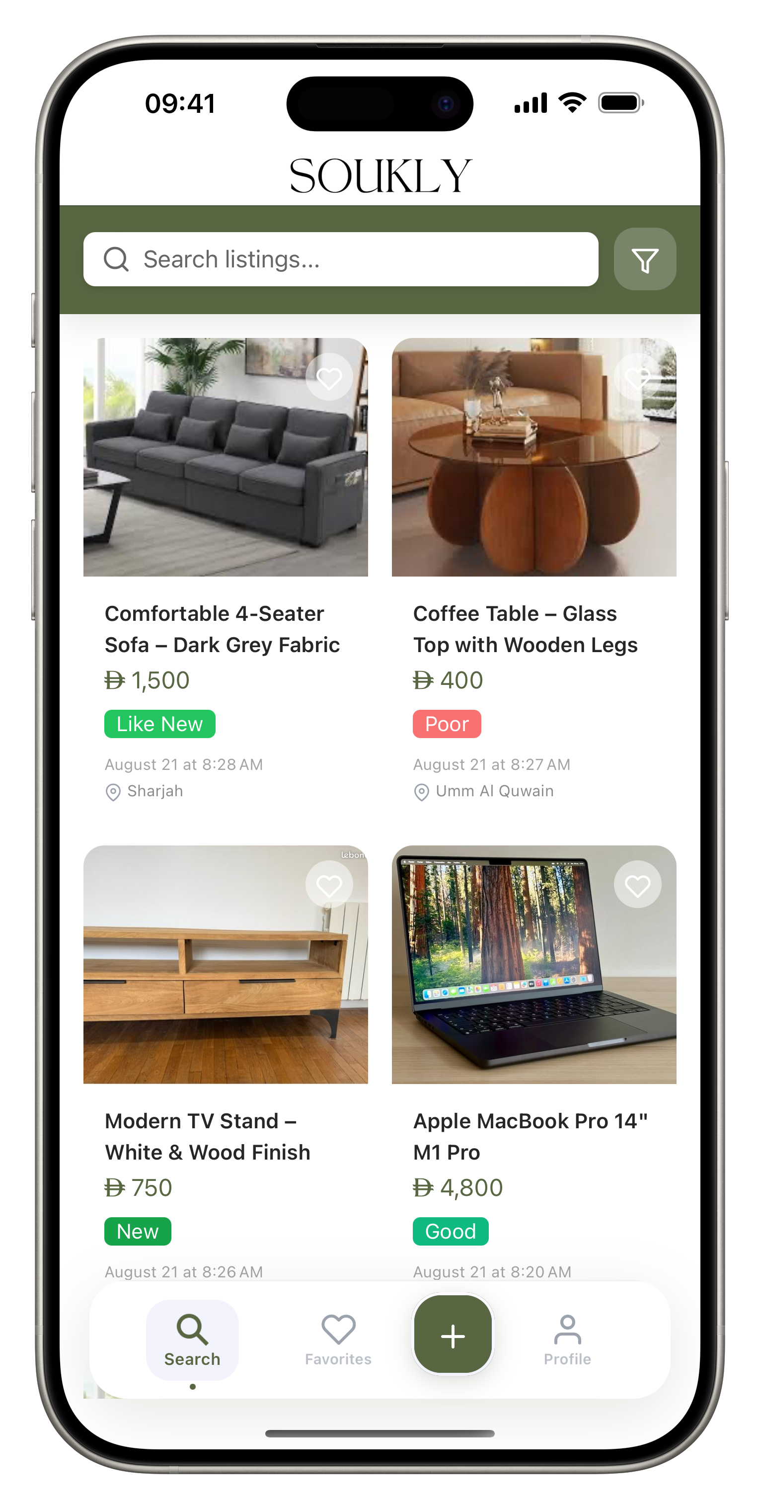 Soukly app marketplace screen